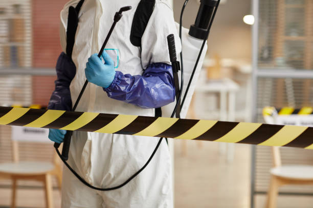 Professional Hoarding Cleanup technician working in Bordentown, NJ